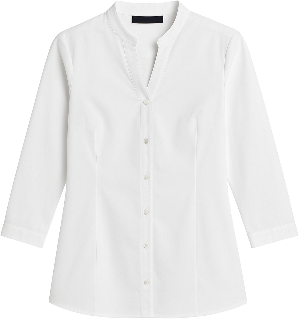 Blusa blanca manga 3/4